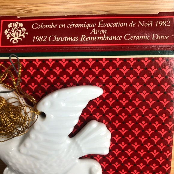 Vintage Avon Christmas 1982 Remembrance Ceramic Dove Ornaments Lot of 3 - Picture 8 of 9